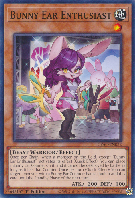 Bunny Ear Enthusiast [CYAC-EN032] Common | Gaming Infinity