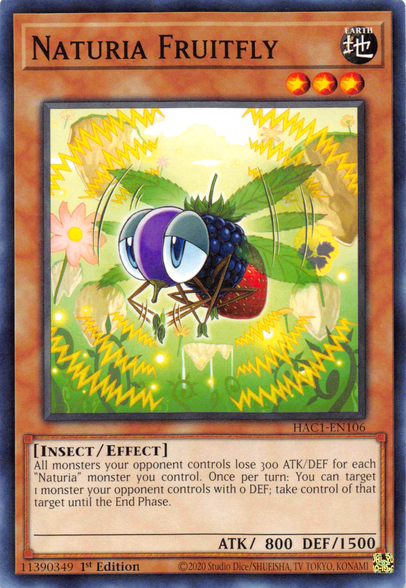 Naturia Fruitfly [HAC1-EN106] Common | Gaming Infinity