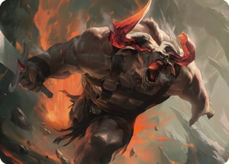 Furious Bellow Art Card [Dominaria United Art Series] | Gaming Infinity
