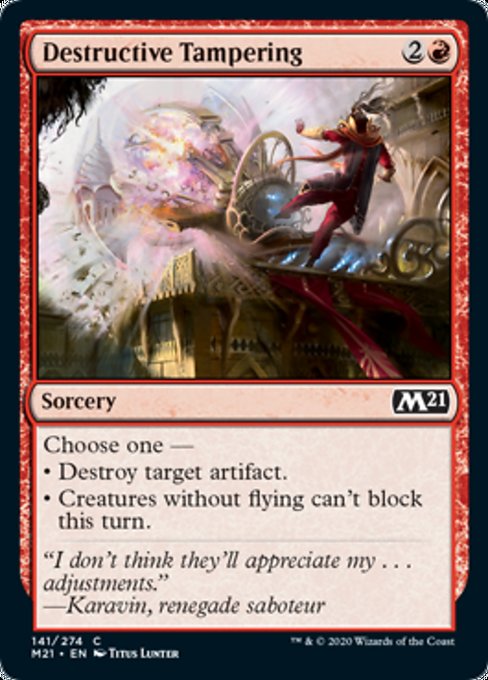 Destructive Tampering [Core Set 2021] | Gaming Infinity