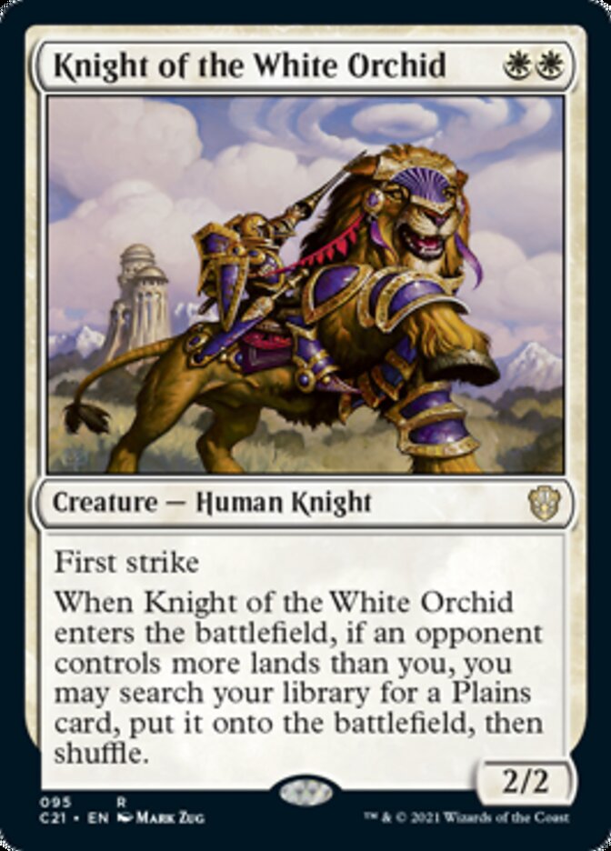 Knight of the White Orchid [Commander 2021] | Gaming Infinity