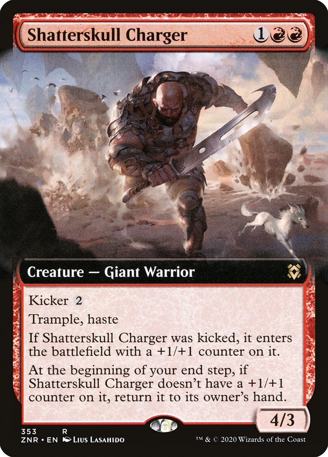 Shatterskull Charger (Extended Art) [Zendikar Rising] | Gaming Infinity