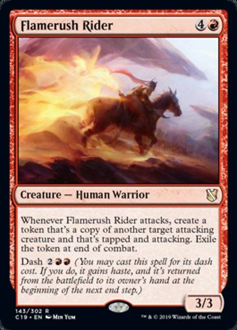 Flamerush Rider [Commander 2019] | Gaming Infinity