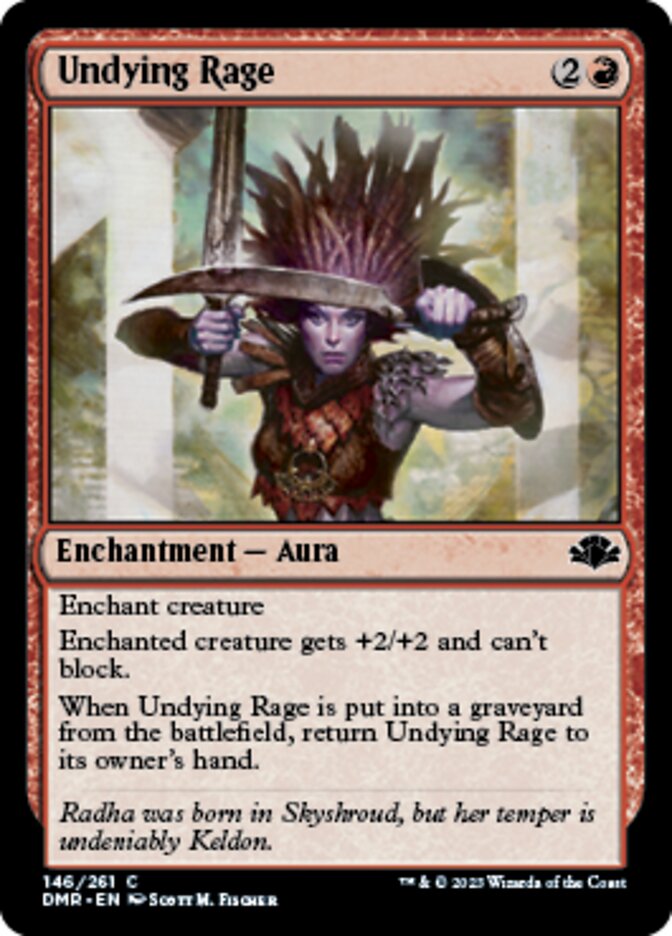 Undying Rage [Dominaria Remastered] | Gaming Infinity