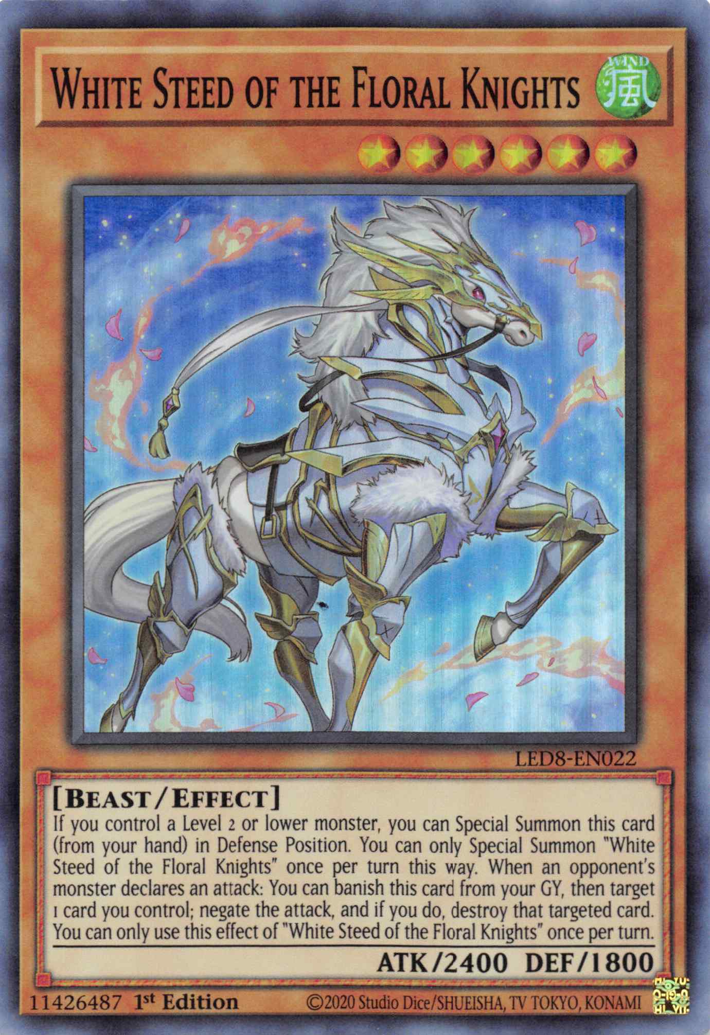 White Steed of the Floral Knights [LED8-EN022] Super Rare | Gaming Infinity