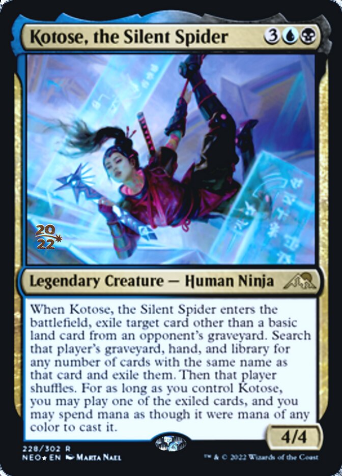 Kotose, the Silent Spider [Kamigawa: Neon Dynasty Prerelease Promos] | Gaming Infinity