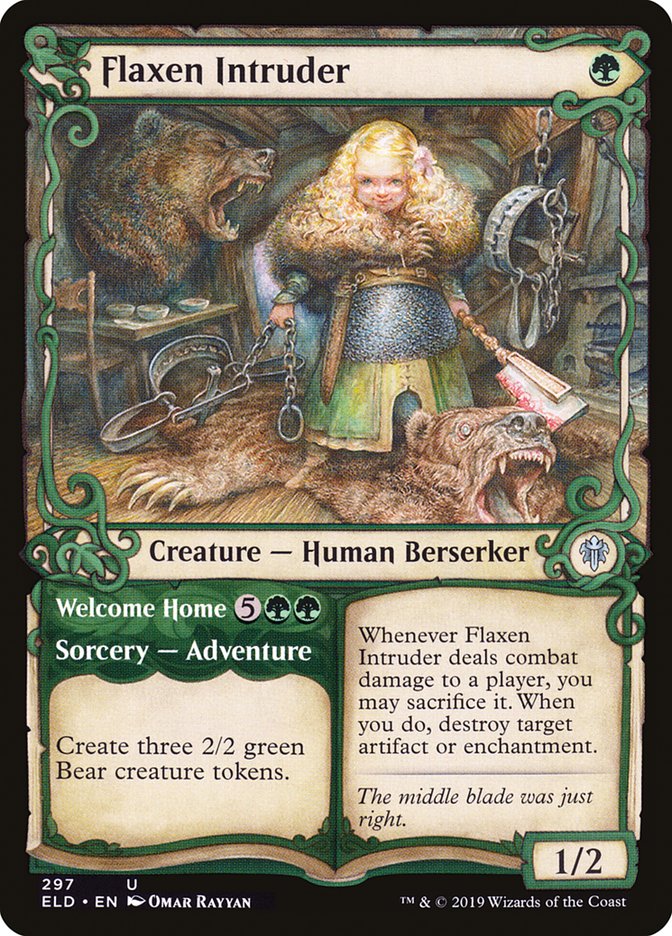 Flaxen Intruder // Welcome Home (Showcase) [Throne of Eldraine] | Gaming Infinity