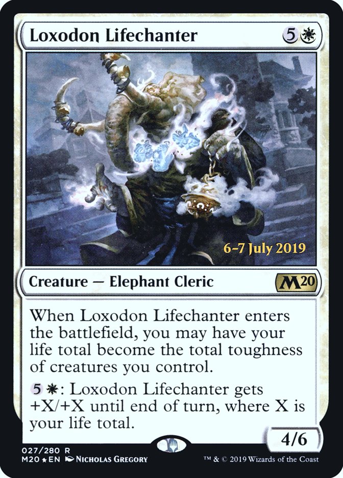 Loxodon Lifechanter  [Core Set 2020 Prerelease Promos] | Gaming Infinity