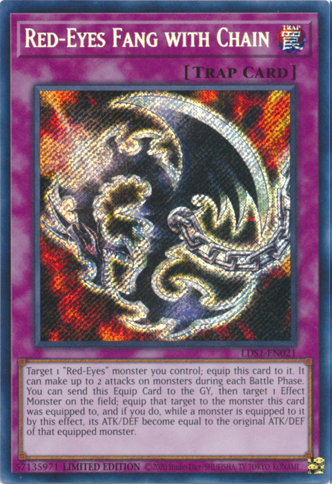 Red-Eyes Fang with Chain [LDS1-EN021] Secret Rare | Gaming Infinity