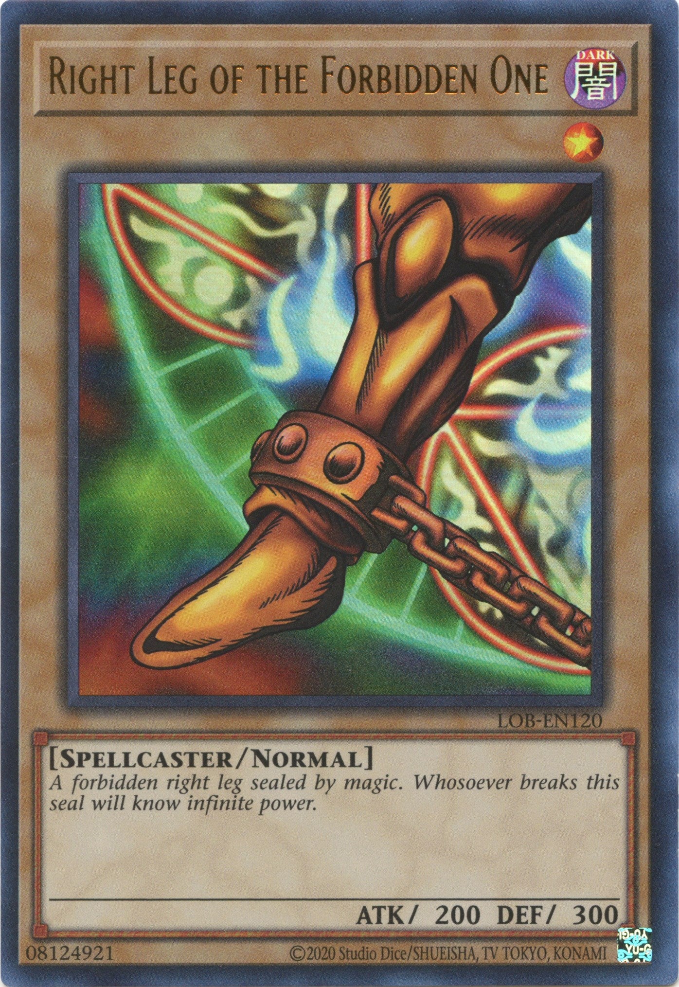 Right Leg of the Forbidden One (25th Anniversary) [LOB-EN120] Ultra Rare | Gaming Infinity