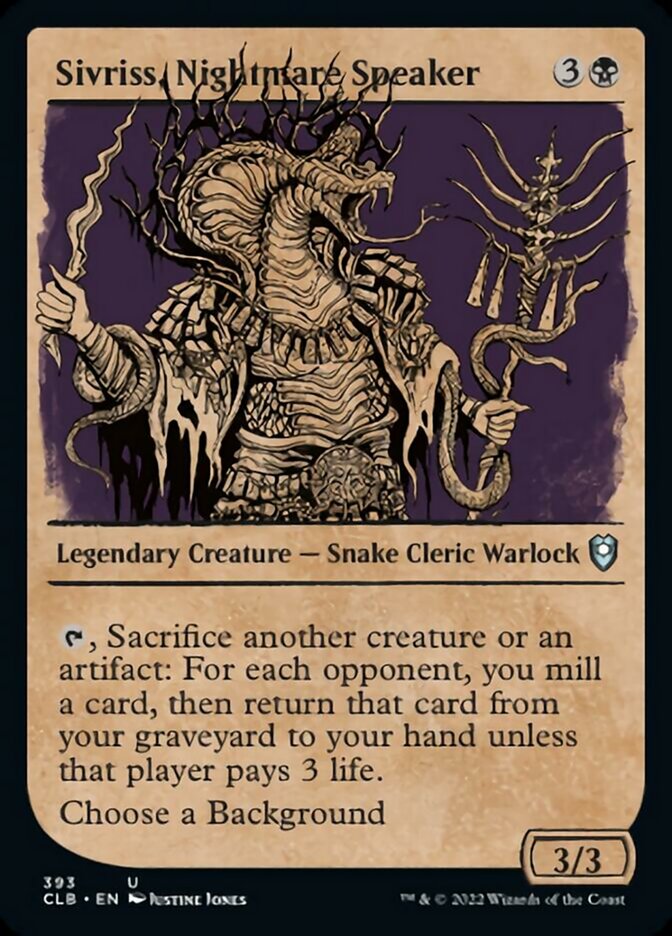 Sivriss, Nightmare Speaker (Showcase) [Commander Legends: Battle for Baldur's Gate] | Gaming Infinity