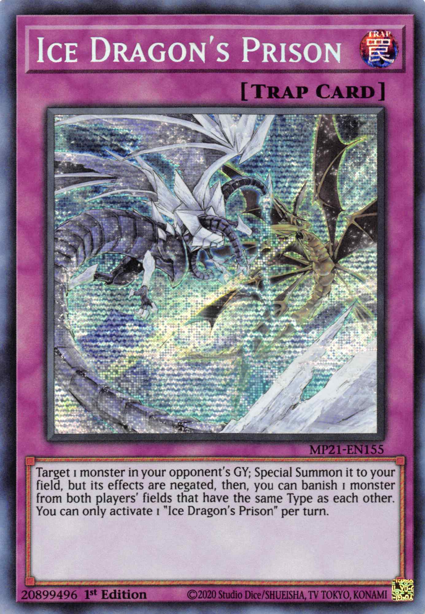 Ice Dragon's Prison [MP21-EN155] Prismatic Secret Rare | Gaming Infinity