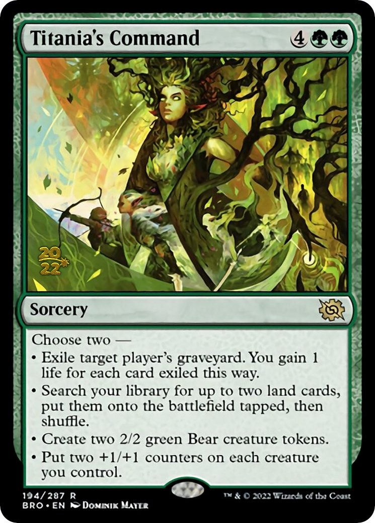 Titania's Command [The Brothers' War: Prerelease Promos] | Gaming Infinity