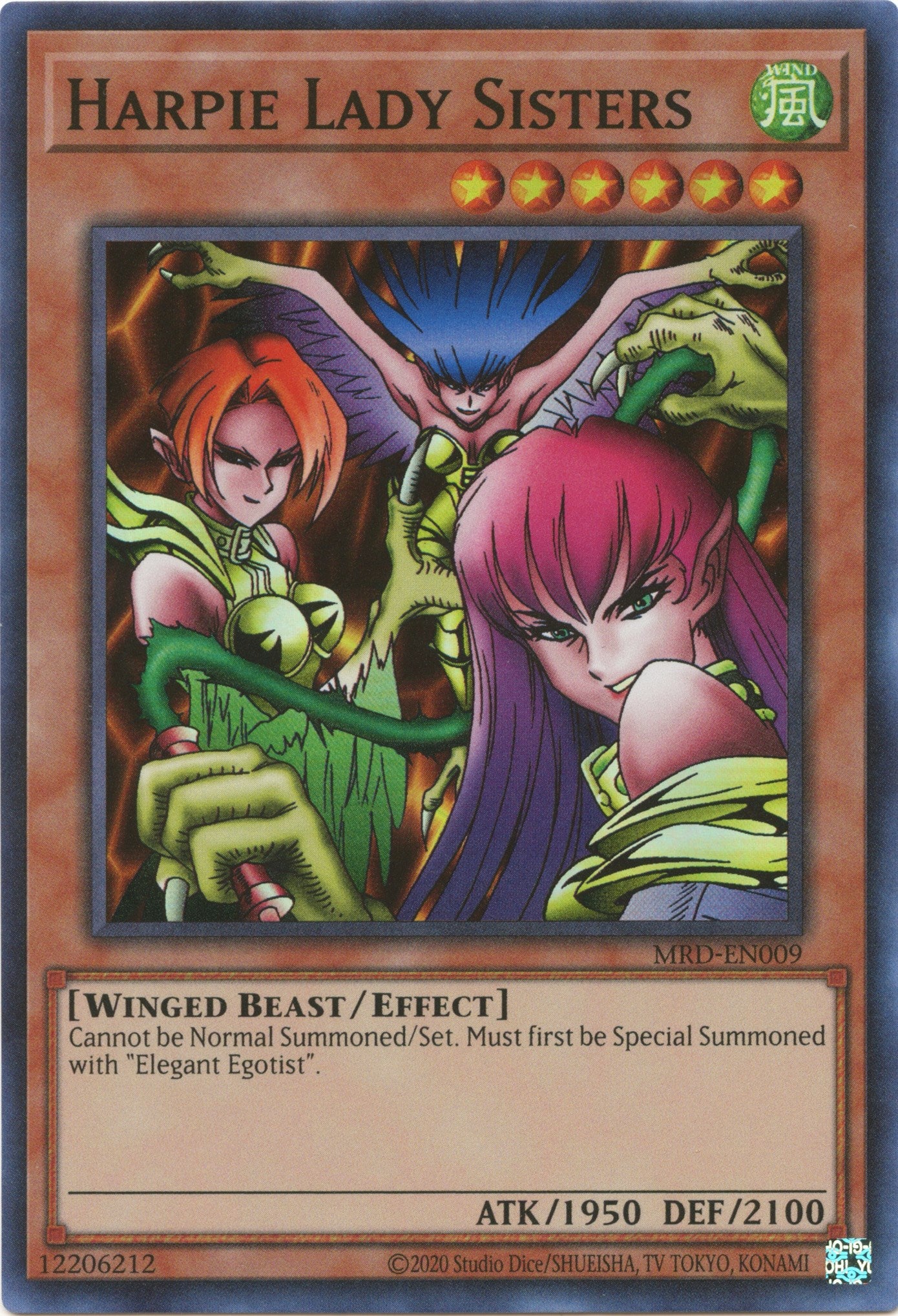 Harpie Lady Sisters (25th Anniversary) [MRD-EN009] Super Rare | Gaming Infinity