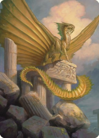 Ancient Gold Dragon Art Card (05) [Commander Legends: Battle for Baldur's Gate Art Series] | Gaming Infinity