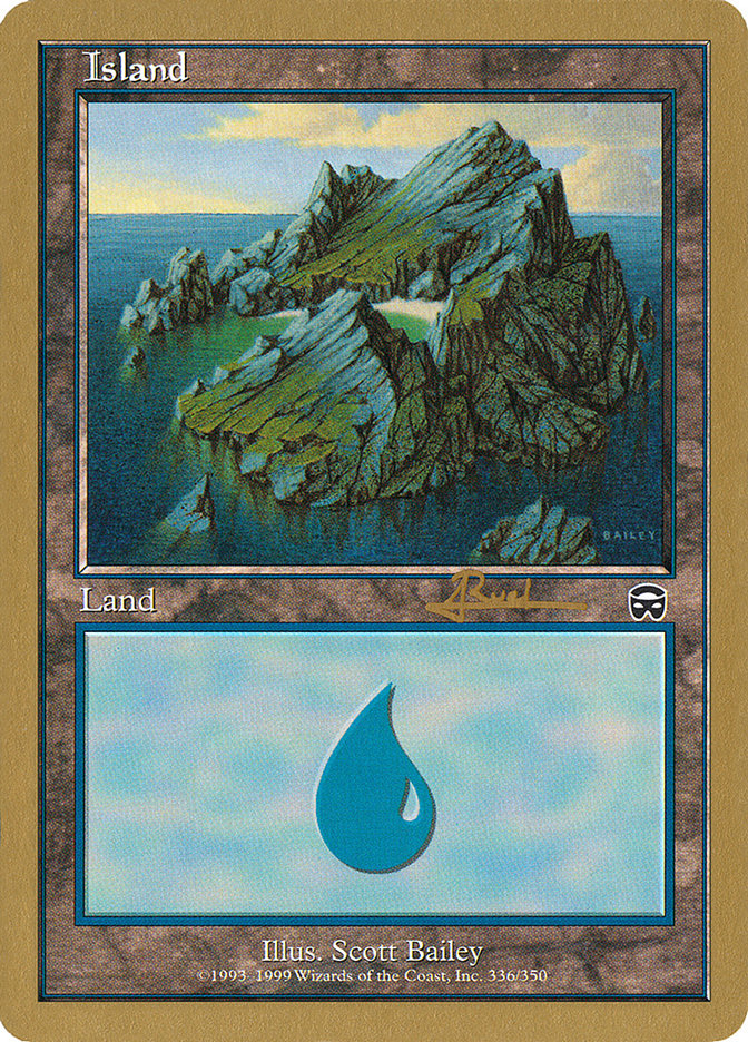 Island (ar336a) (Antoine Ruel) [World Championship Decks 2001] | Gaming Infinity