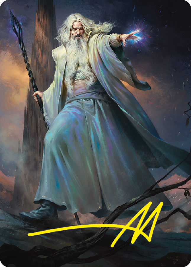 Saruman of Many Colors Art Card (Gold-Stamped Signature) [The Lord of the Rings: Tales of Middle-earth Art Series] | Gaming Infinity