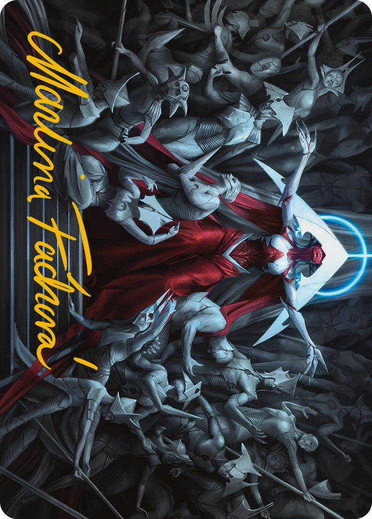 Elesh Norn, Mother of Machines Art Card (Gold-Stamped Signature) [Phyrexia: All Will Be One Art Series] | Gaming Infinity