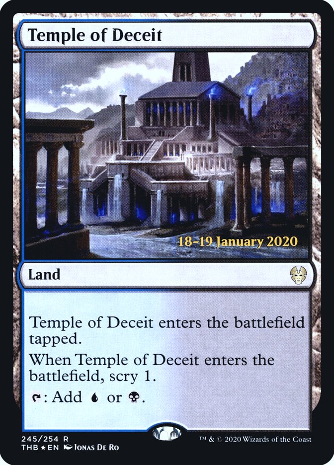 Temple of Deceit [Theros Beyond Death Prerelease Promos] | Gaming Infinity