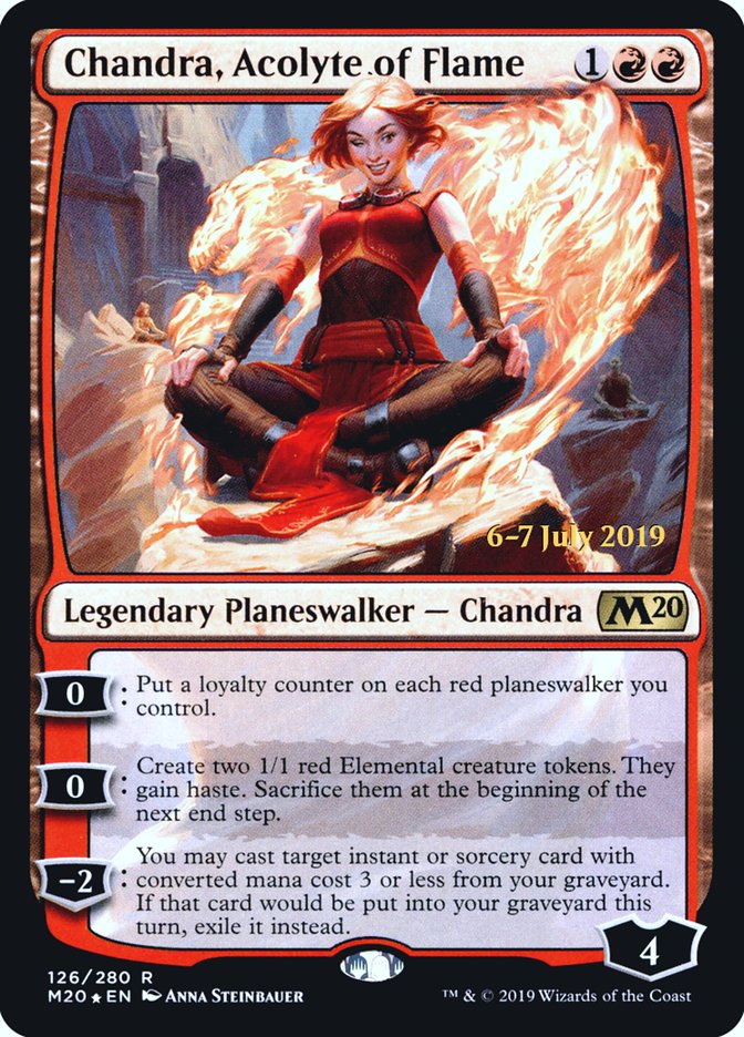 Chandra, Acolyte of Flame  [Core Set 2020 Prerelease Promos] | Gaming Infinity