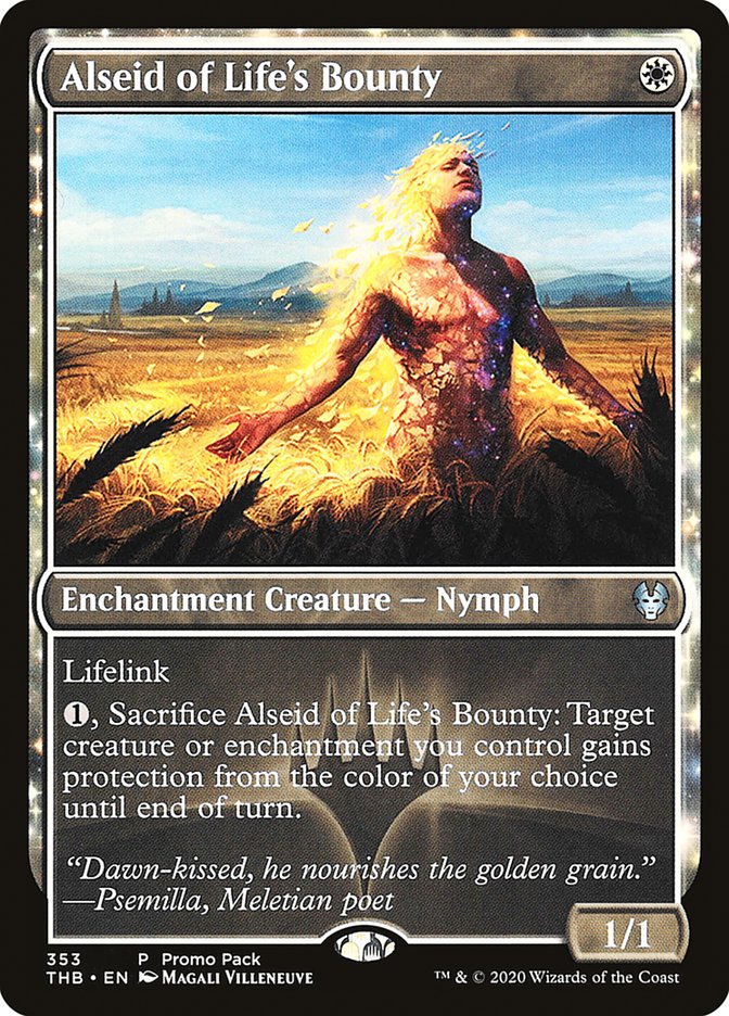 Alseid of Life's Bounty (Promo Pack) [Theros Beyond Death Promos] | Gaming Infinity