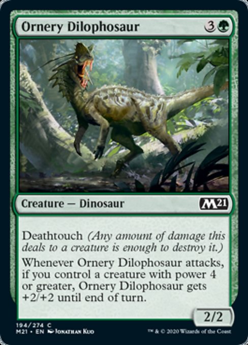 Ornery Dilophosaur [Core Set 2021] | Gaming Infinity