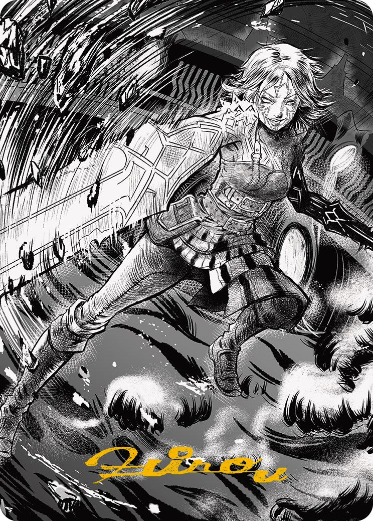 Nahiri, the Unforgiving 2 Art Card (Gold-Stamped Signature) [Phyrexia: All Will Be One Art Series] | Gaming Infinity