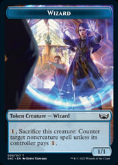 Ogre Warrior // Wizard Double-sided Token [Streets of New Capenna Tokens] | Gaming Infinity