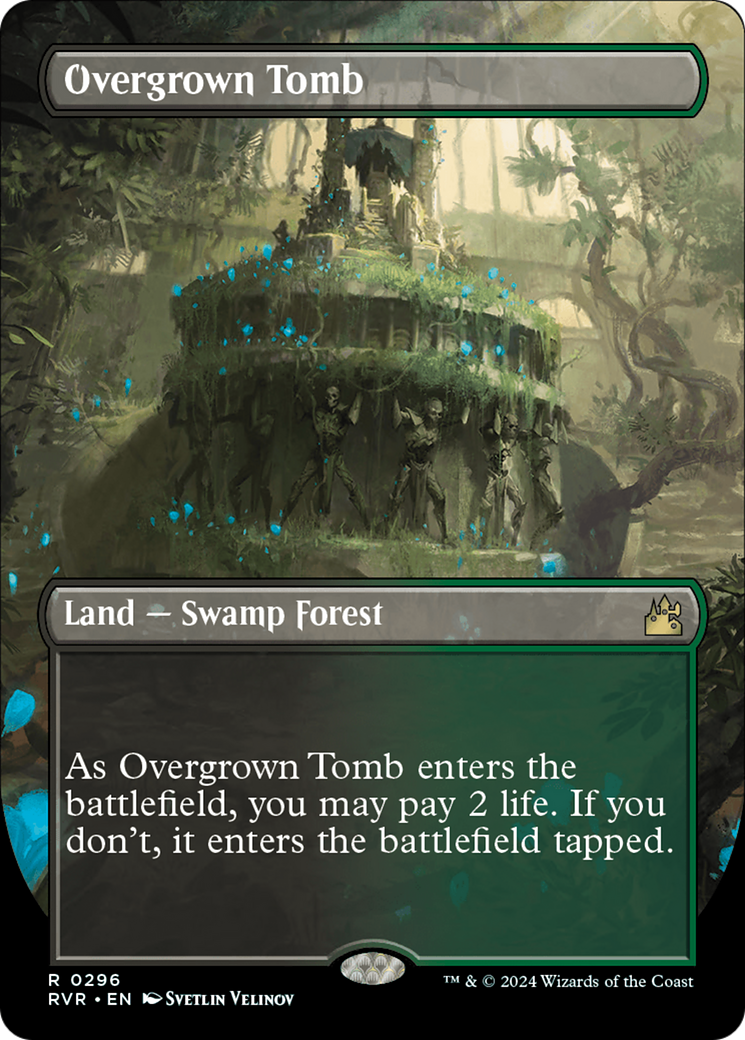 Overgrown Tomb (Borderless) [Ravnica Remastered] | Gaming Infinity