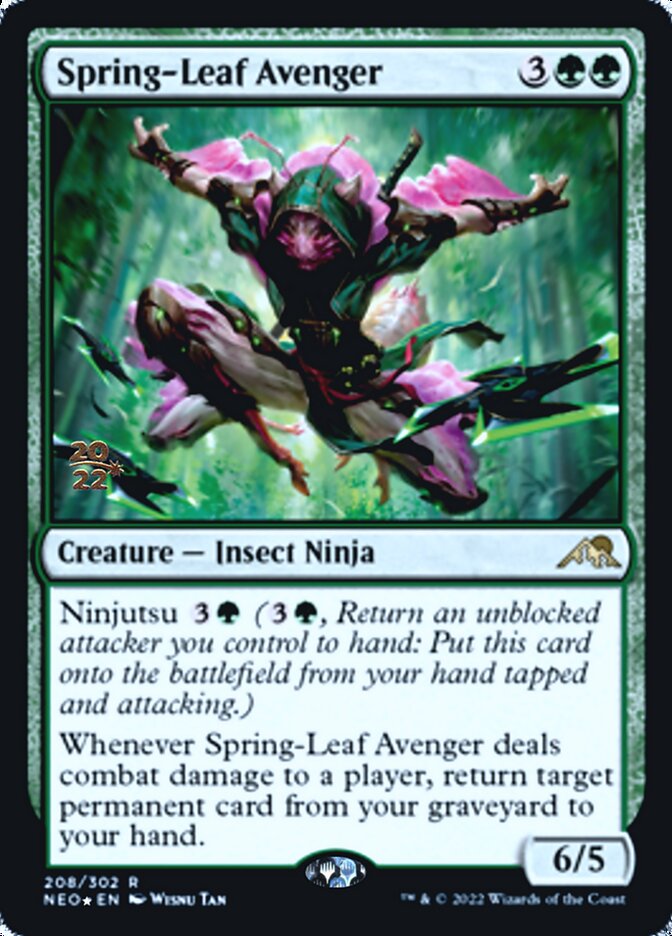 Spring-Leaf Avenger [Kamigawa: Neon Dynasty Prerelease Promos] | Gaming Infinity