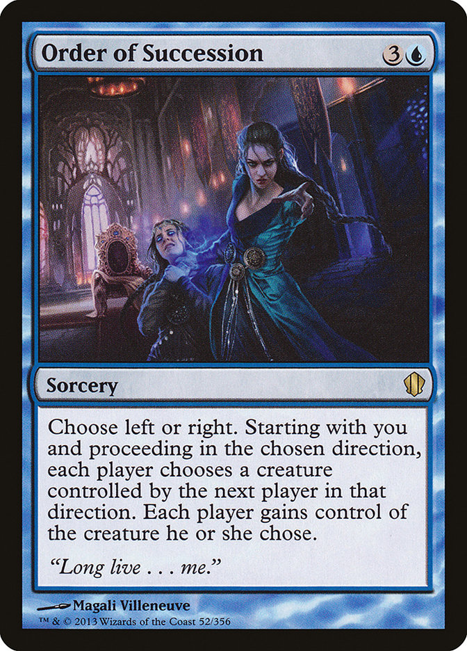 Order of Succession [Commander 2013] | Gaming Infinity