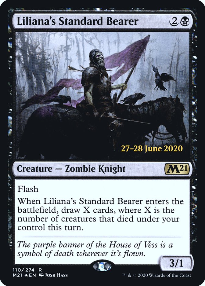 Liliana's Standard Bearer  [Core Set 2021 Prerelease Promos] | Gaming Infinity