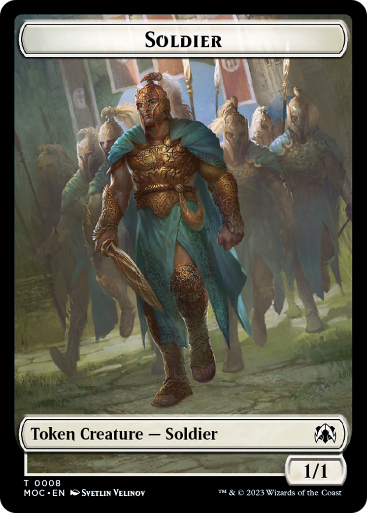 Soldier // Insect Double-Sided Token [March of the Machine Commander Tokens] | Gaming Infinity