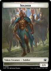 Soldier // Insect Double-Sided Token [March of the Machine Commander Tokens] | Gaming Infinity