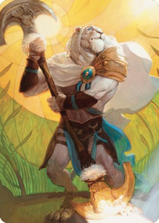 Ajani, Sleeper Agent Art Card [Dominaria United Art Series] | Gaming Infinity