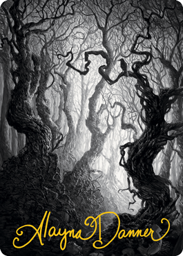 Forest 2 Art Card (Gold-Stamped Signature) [Innistrad: Midnight Hunt Art Series] | Gaming Infinity