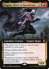 Zagras, Thief of Heartbeats (Extended Art) [Zendikar Rising] | Gaming Infinity