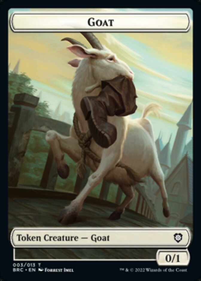 Construct (008) // Goat Double-Sided Token [The Brothers' War Commander Tokens] | Gaming Infinity