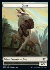 Construct (008) // Goat Double-Sided Token [The Brothers' War Commander Tokens] | Gaming Infinity