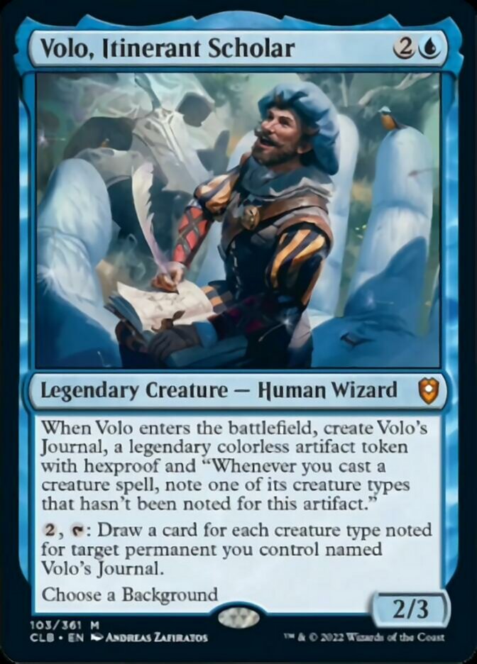 Volo, Itinerant Scholar [Commander Legends: Battle for Baldur's Gate] | Gaming Infinity