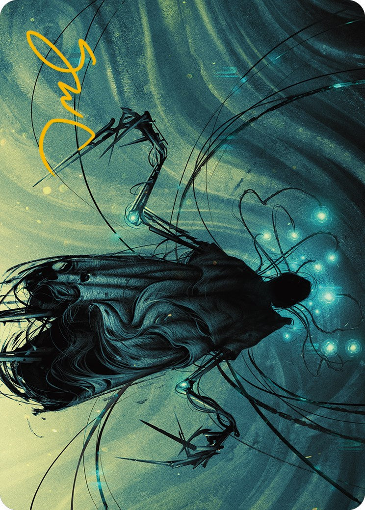 Ichor Synthesizer Art Card (Gold-Stamped Signature) [Phyrexia: All Will Be One Art Series] | Gaming Infinity