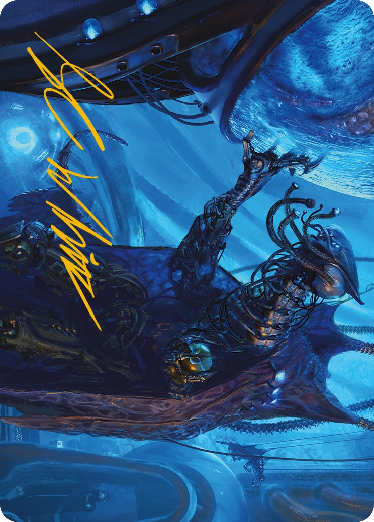 Atmosphere Surgeon Art Card (Gold-Stamped Signature) [Phyrexia: All Will Be One Art Series] | Gaming Infinity