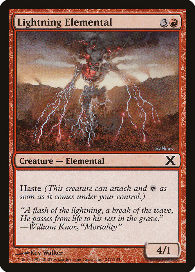 Lightning Elemental [Tenth Edition] | Gaming Infinity