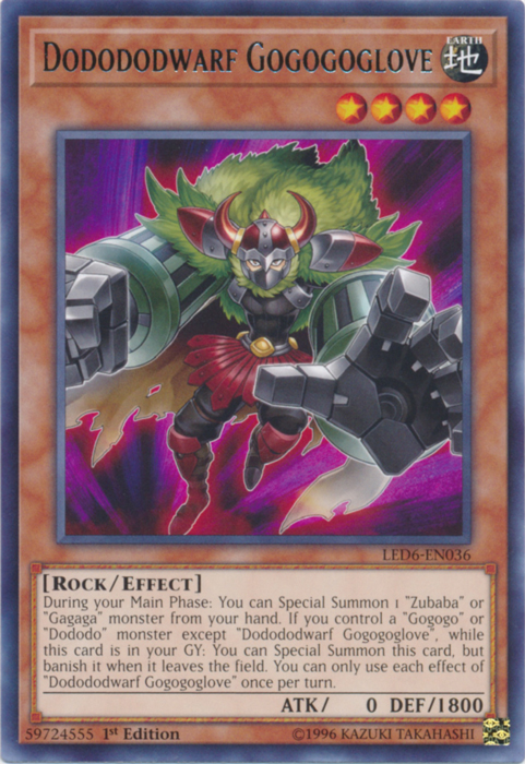 Dodododwarf Gogogoglove [LED6-EN036] Rare | Gaming Infinity