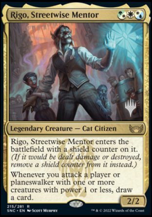 Rigo, Streetwise Mentor (Promo Pack) [Streets of New Capenna Promos] | Gaming Infinity