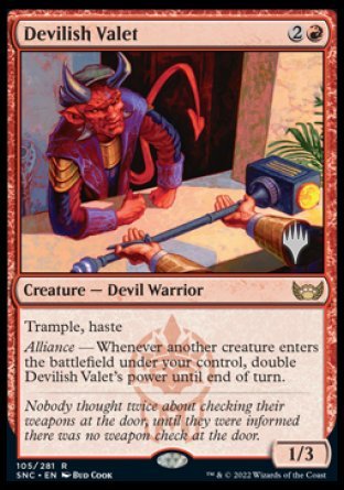 Devilish Valet (Promo Pack) [Streets of New Capenna Promos] | Gaming Infinity