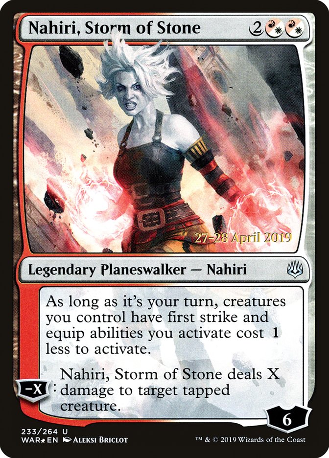 Nahiri, Storm of Stone  [War of the Spark Prerelease Promos] | Gaming Infinity