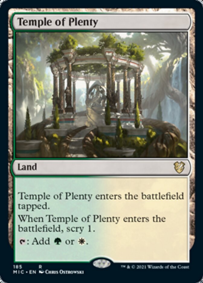 Temple of Plenty [Innistrad: Midnight Hunt Commander] | Gaming Infinity