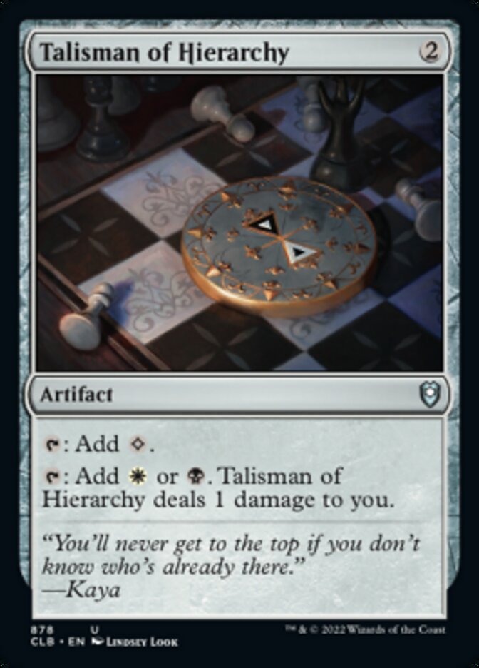 Talisman of Hierarchy [Commander Legends: Battle for Baldur's Gate] | Gaming Infinity