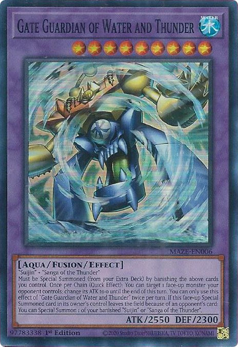 Gate Guardian of Water and Thunder [MAZE-EN006] Super Rare | Gaming Infinity